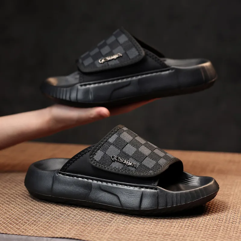 Wolves • Family QUNLANGSHIJIA Rubber Sole Slide Slippers Men's-2