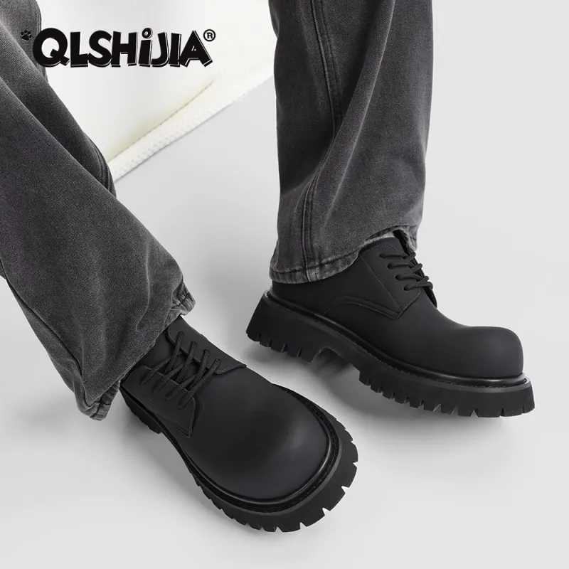 Wolves • Family QUNLANGSHIJIA Versatile Design, Casual Shoes Men's Black-4