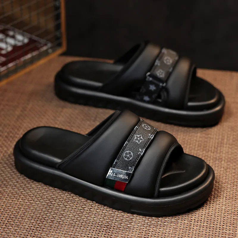 Wolves • Family QUNLANGSHIJIA Slip Resistant Cushioning Slide Slippers Men's-1