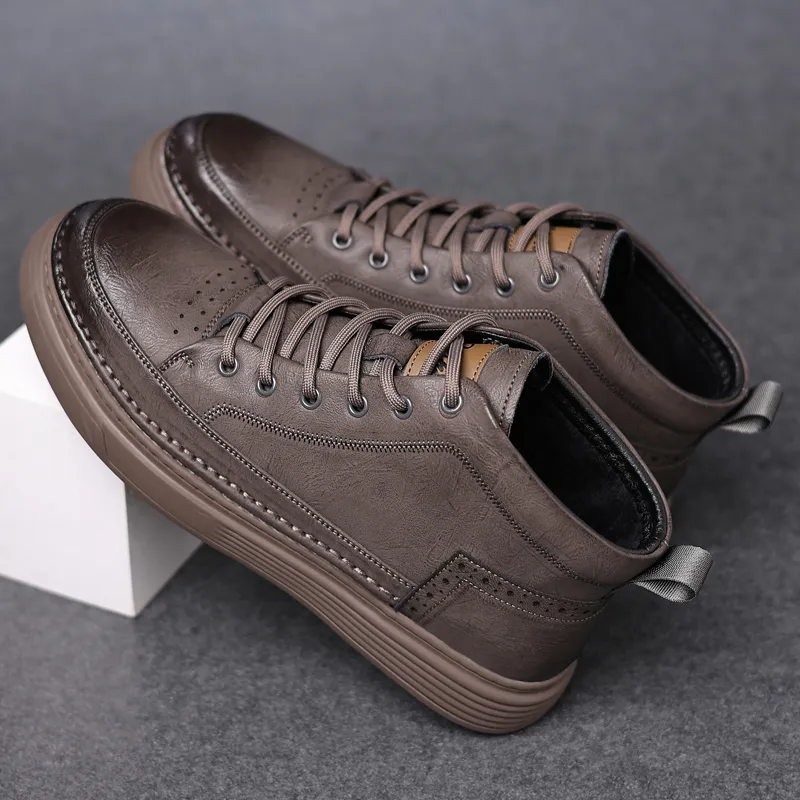 Wolves • Family QUNLANGSHIJIA Casual Shoes Men's Dark Gray-4