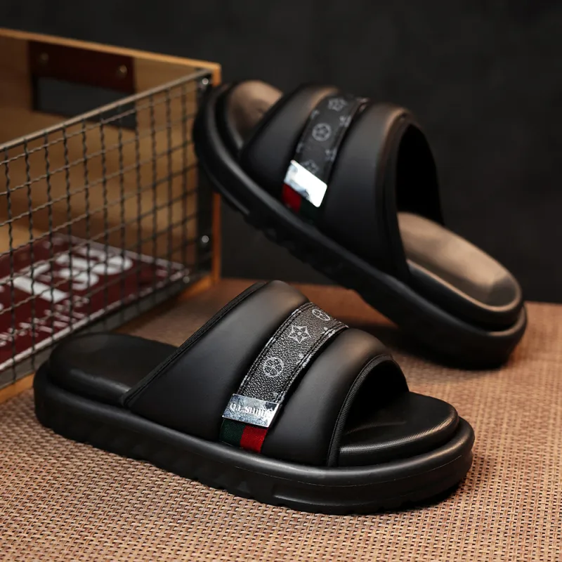 Wolves • Family QUNLANGSHIJIA Slip Resistant Cushioning Slide Slippers Men's-2