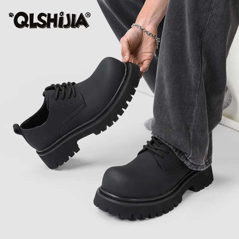 Wolves • Family QUNLANGSHIJIA Versatile Design, Casual Shoes Men's Black-5