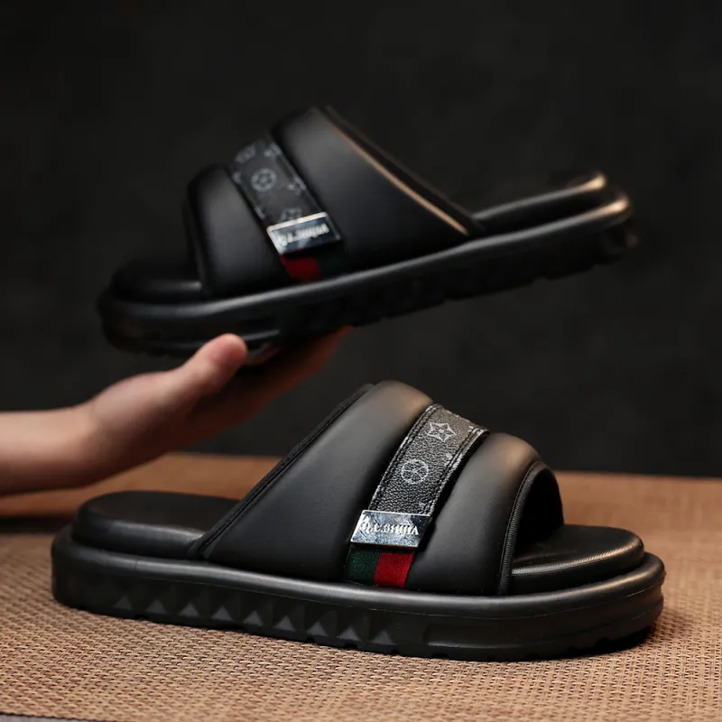 Wolves • Family QUNLANGSHIJIA Slip Resistant Cushioning Slide Slippers Men's-3