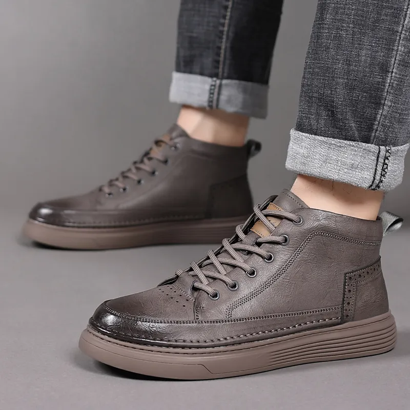 Wolves • Family QUNLANGSHIJIA Casual Shoes Men's Dark Gray-1