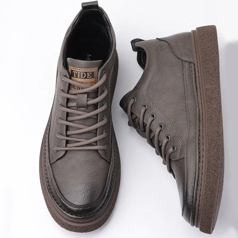 Wolves • Family QUNLANGSHIJIA Casual Shoes Men's Dark Gray-3