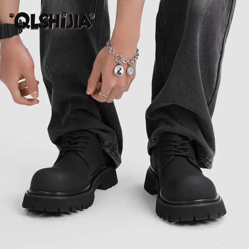 Wolves • Family QUNLANGSHIJIA Versatile Design, Casual Shoes Men's Black-3