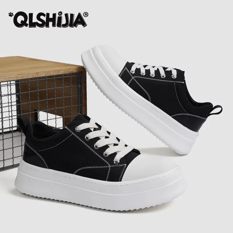 Wolves • Family QUNLANGSHIJIA Height Increasing Skateboard Shoes Men's Black-1