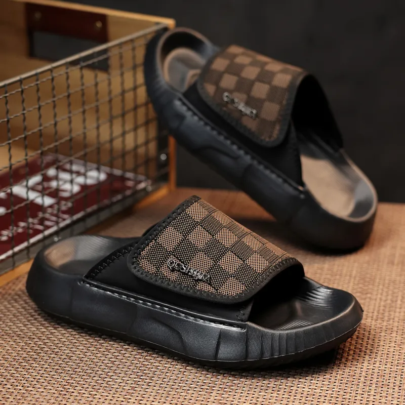 Wolves • Family QUNLANGSHIJIA Rubber Sole Slide Slippers Men's-9