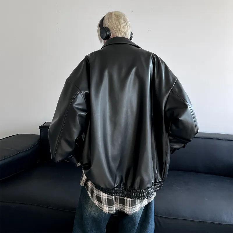MERRTO Leather Jackets Unisex-2