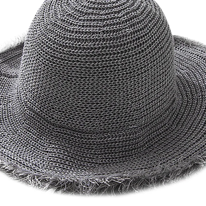 Lanza Straw Woven Hat Spring And Fall Floral Edgy Sun Protection Hat Unisex-4