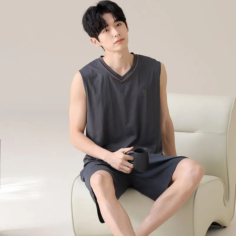 JINXU Men Pajama Sets-4
