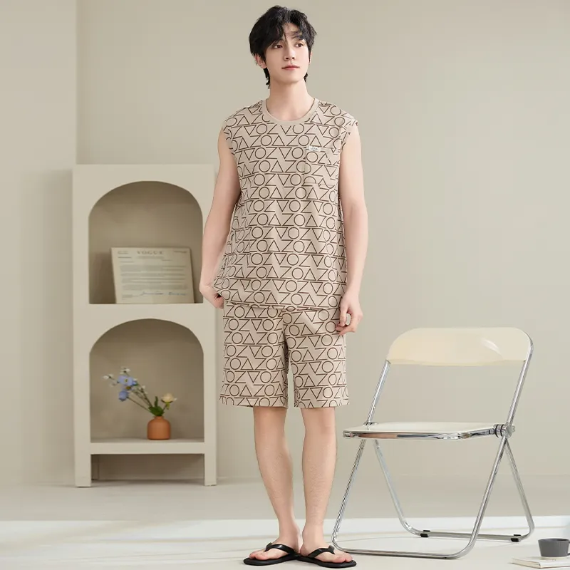 JINXU Men Pajama Sets-16
