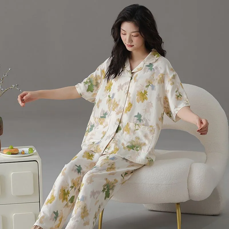 JINXU Pajama Set Women's Apricot-4