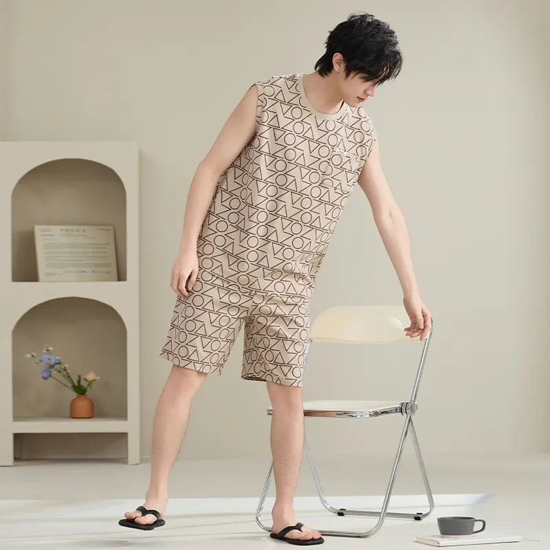 JINXU Men Pajama Sets-17