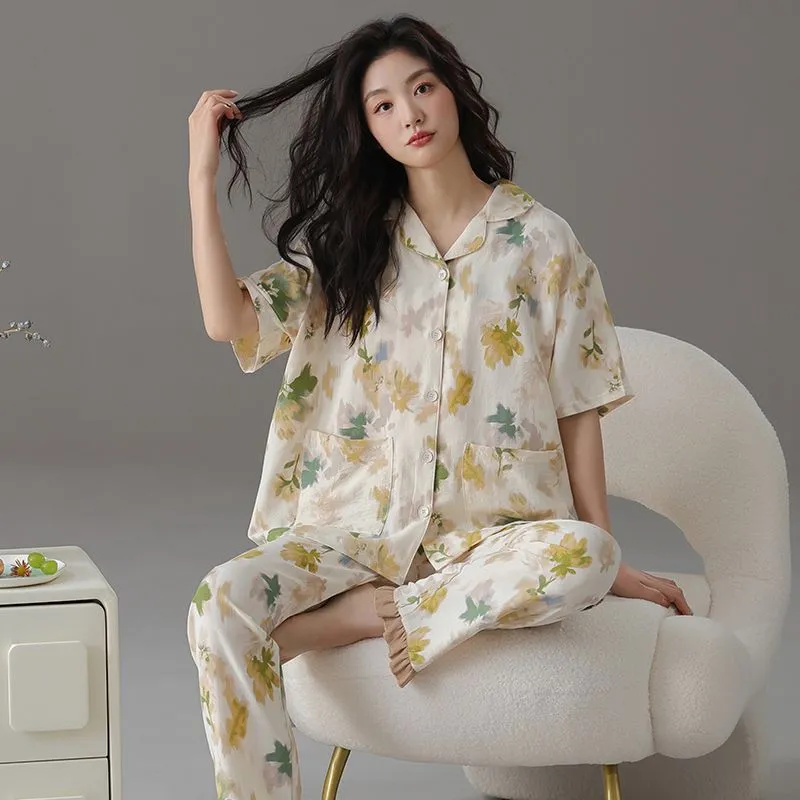 JINXU Pajama Set Women's Apricot-3