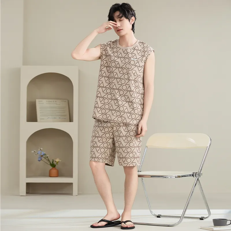 JINXU Men Pajama Sets-14