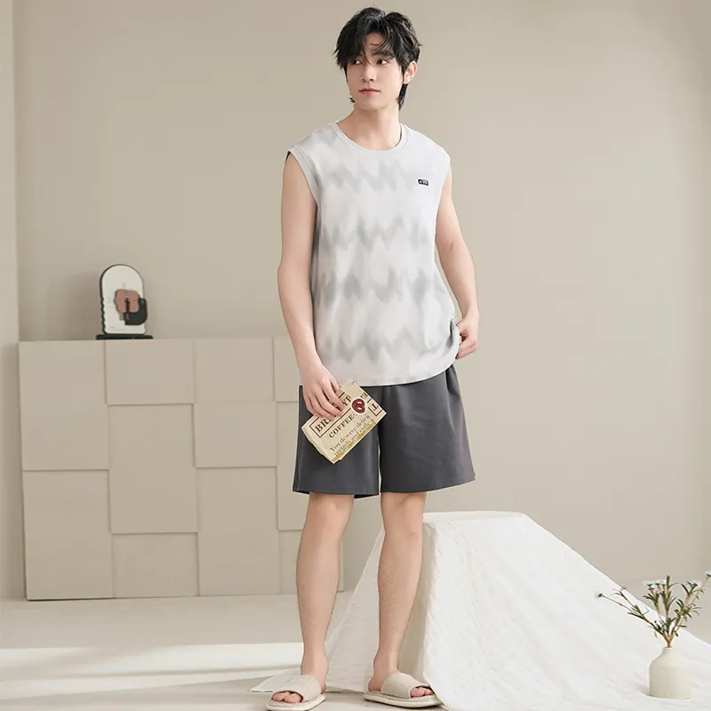 JINXU Men Pajama Sets-9