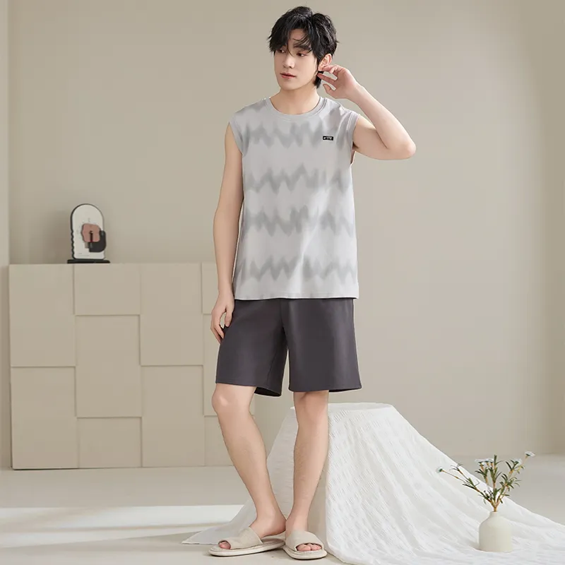JINXU Men Pajama Sets-11