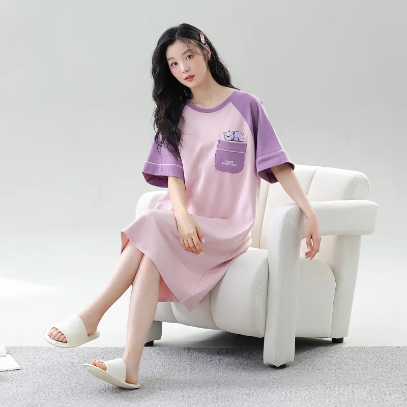 JINXU Women's Nightgowns-4