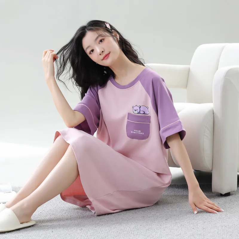 JINXU Women's Nightgowns-5
