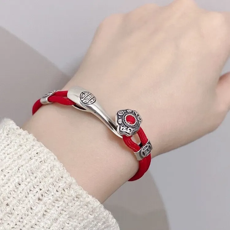 COISE 990 Foot Silver Bracelets Women's-3