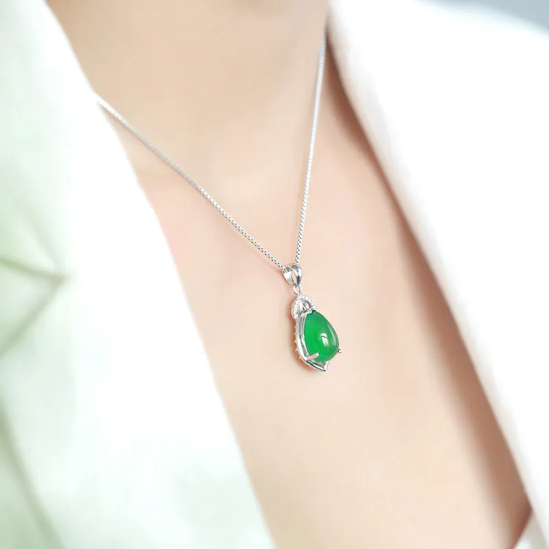 COISE Chalcedony Jade Pendants Women's-1