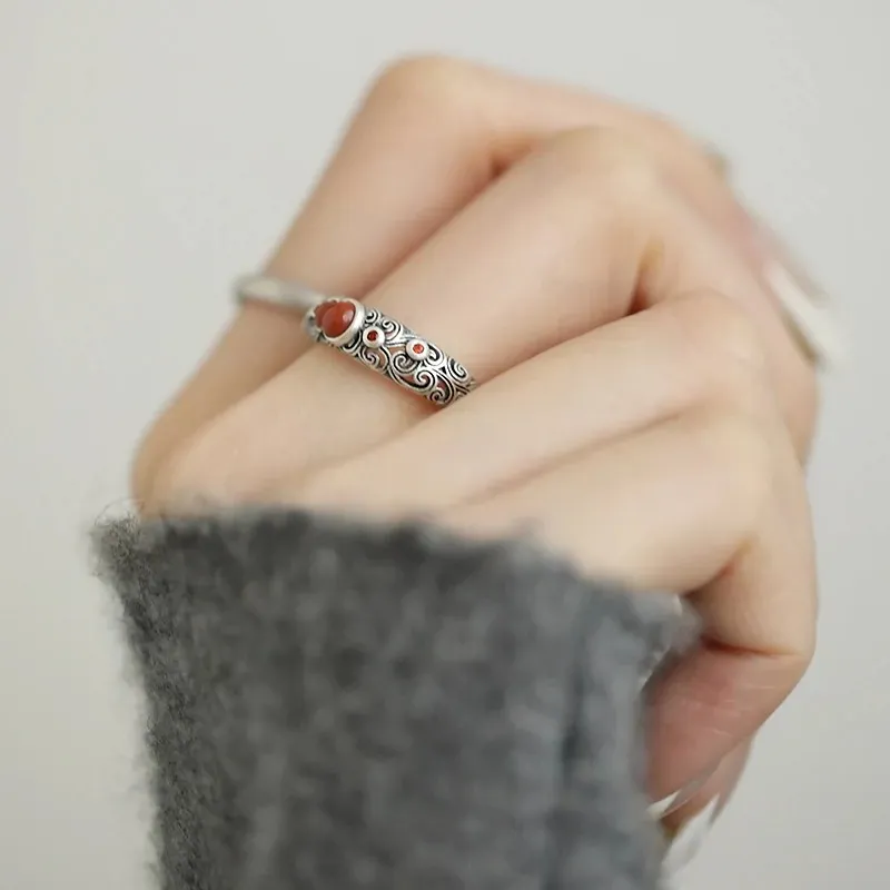 COISE Jade Rings Women's-2