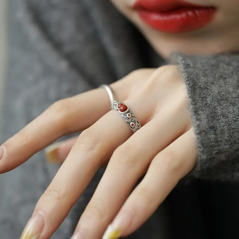 COISE Jade Rings Women's-5
