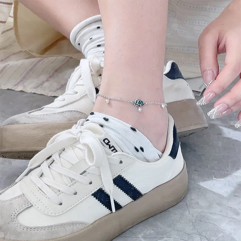 COISE S925 Silver Anklets Women's-4