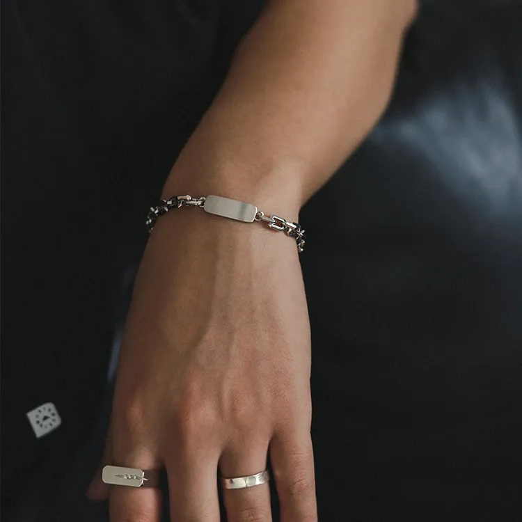 SHAN YE WANG 925 Sterling Silver Bracelets Unisex-2