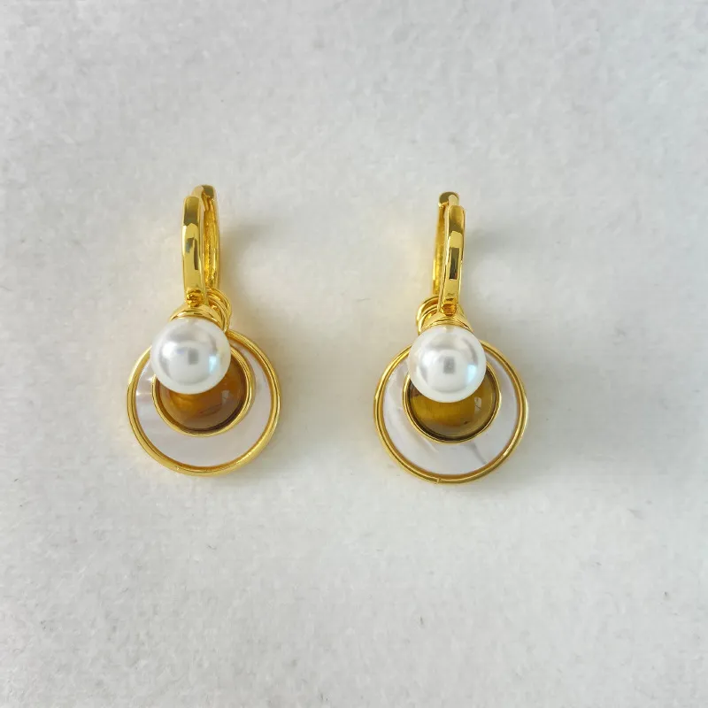 ORDI Freshwater Pearl Earrings Unisex-3