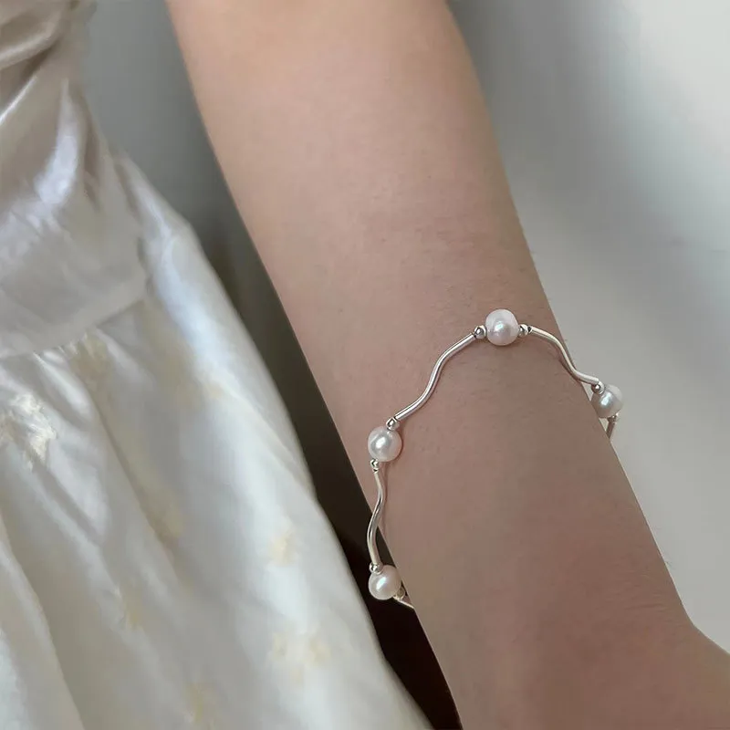 Freshwater Pearl Bracelets Women's-3