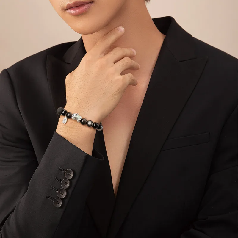 Yi Mingju Obsidian Bracelets Unisex-2