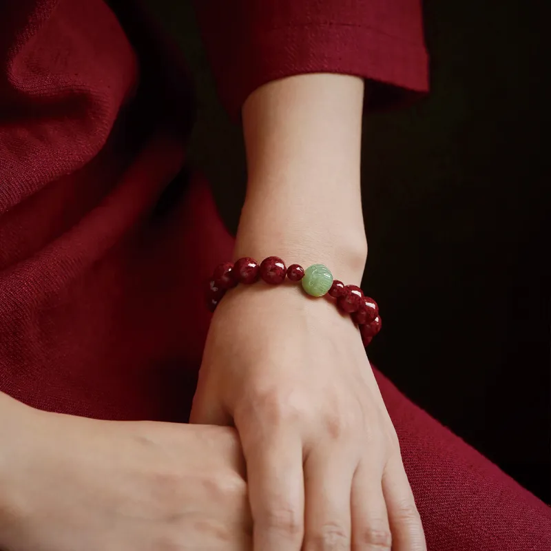 Yi Mingju Cinnabar Bracelets Unisex-2