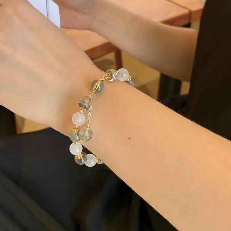 Yi Mingju Crystal Jade Bracelets Women's-3