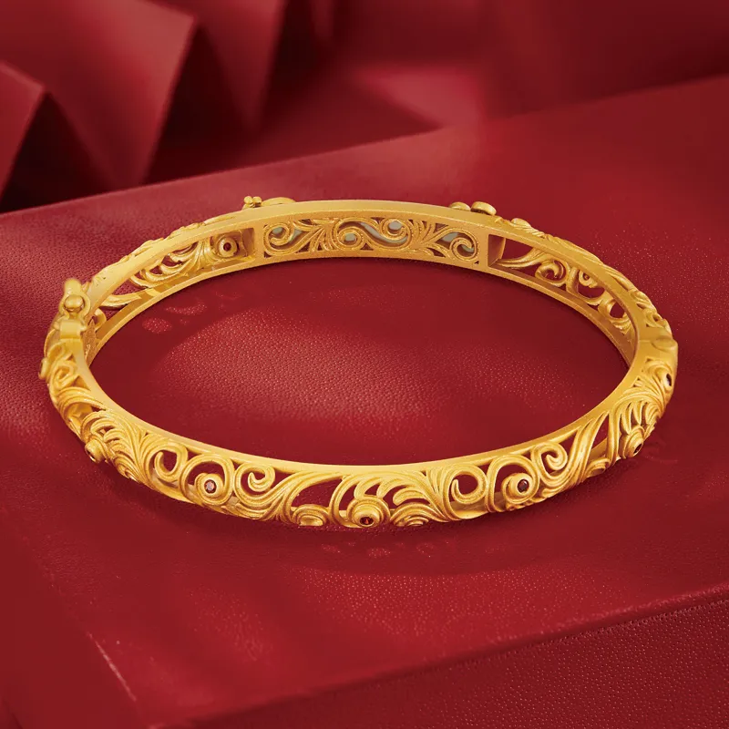 Yi Mingju Hetian Jade Bangles Women's Green Jade-4