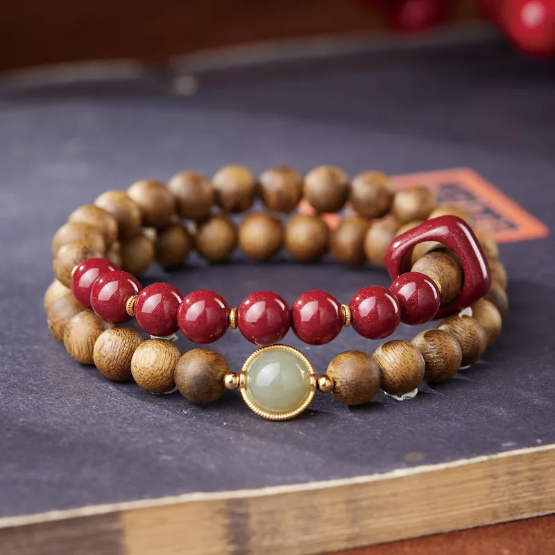 Yi Mingju Agarwood Bracelets Unisex-4