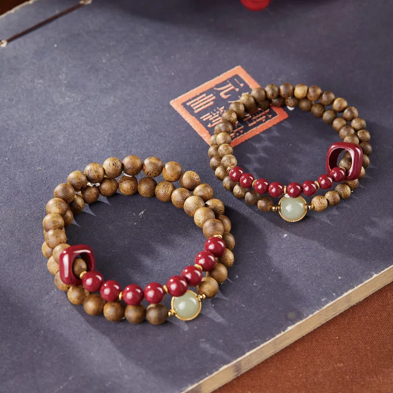 Yi Mingju Agarwood Bracelets Unisex-3