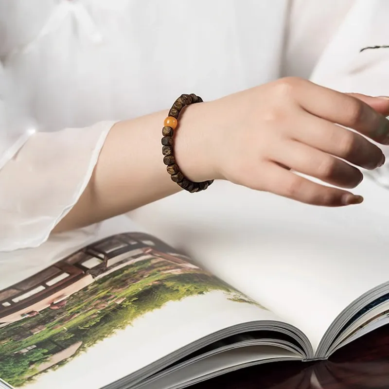 Yi Mingju Agarwood Bracelets Women's-3