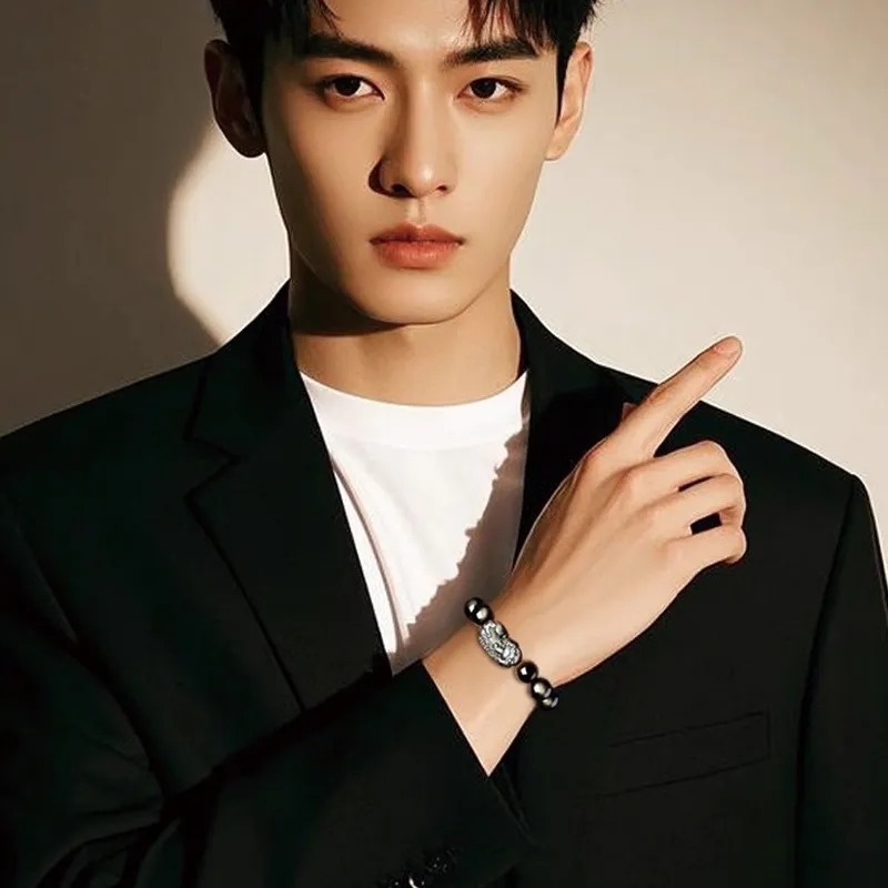 Yi Mingju Obsidian Bracelets Men's-4