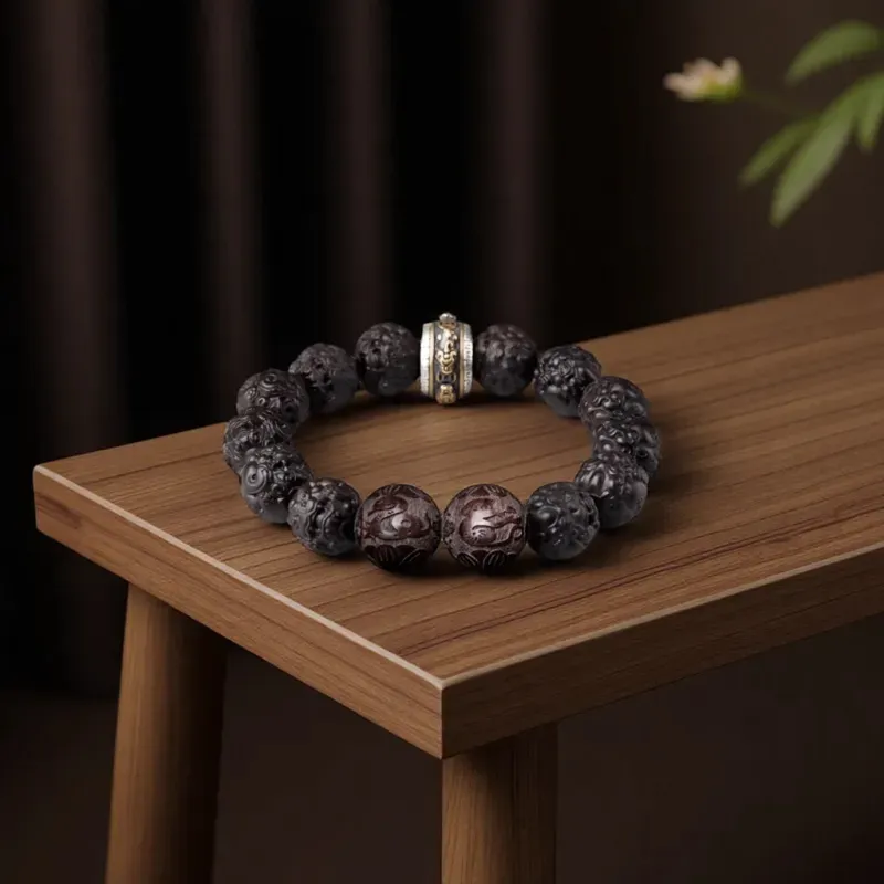 Yi Mingju Rosewood Bracelets Unisex-4