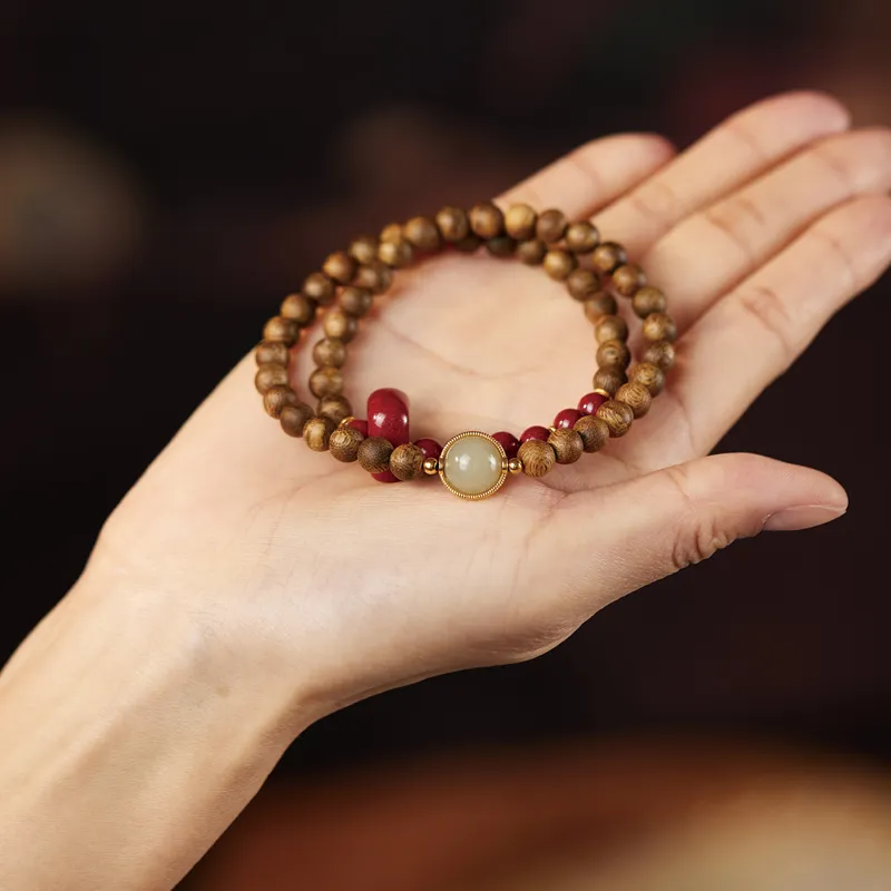 Yi Mingju Agarwood Bracelets Unisex-1