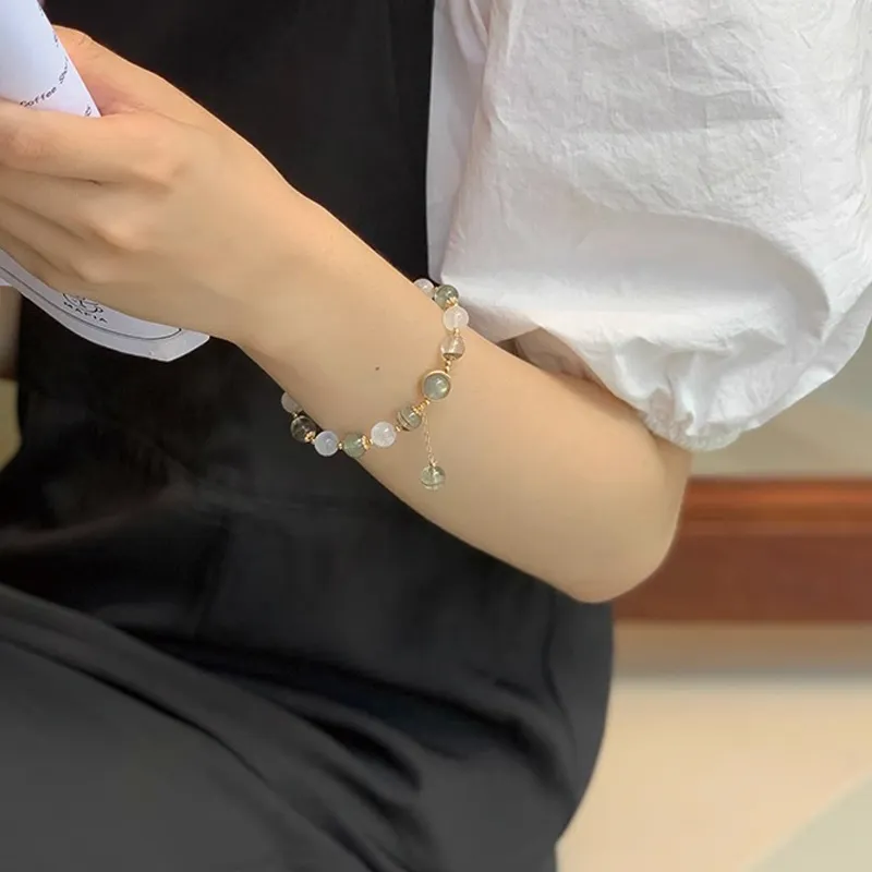 Yi Mingju Crystal Jade Bracelets Women's-4