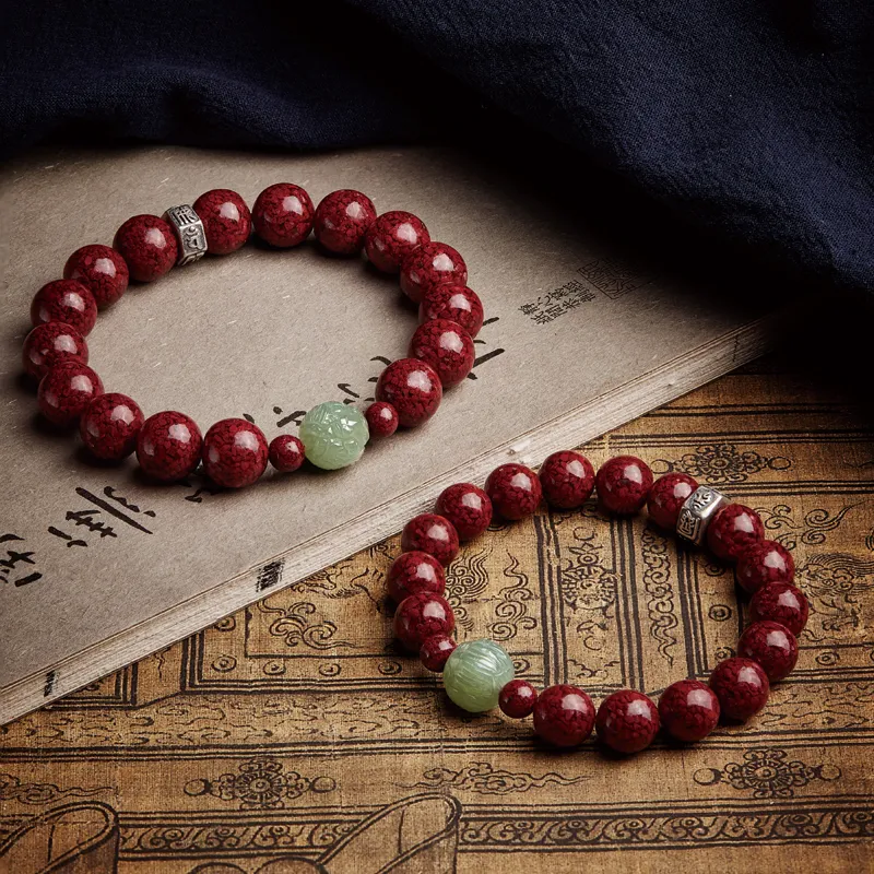 Yi Mingju Cinnabar Bracelets Unisex-3