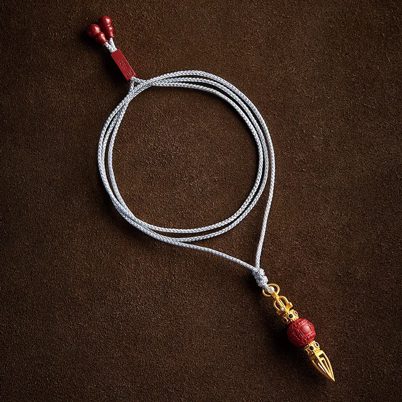 Yi Mingju Reconstructed Cinnabar Pendants Unisex-3
