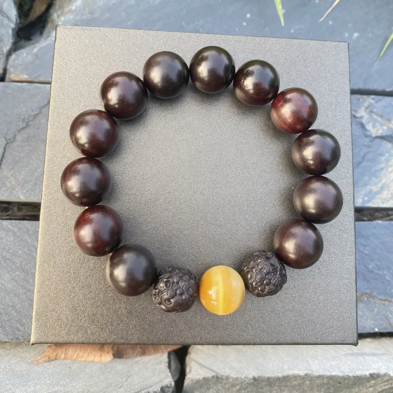 Yi Mingju Pterocarpus Bracelets Men's-3