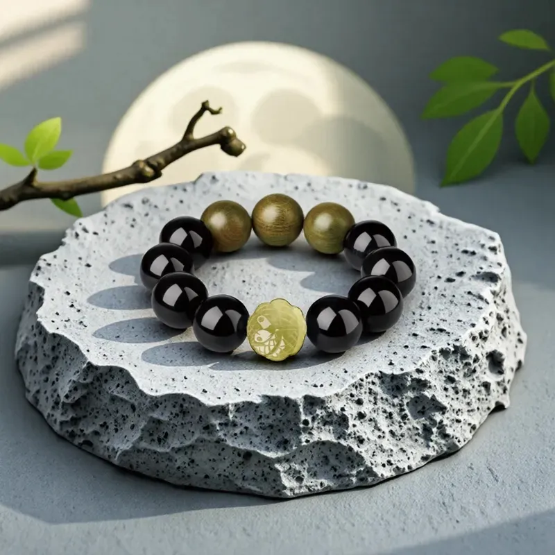 Yi Mingju Obsidian Bracelets Men's-1