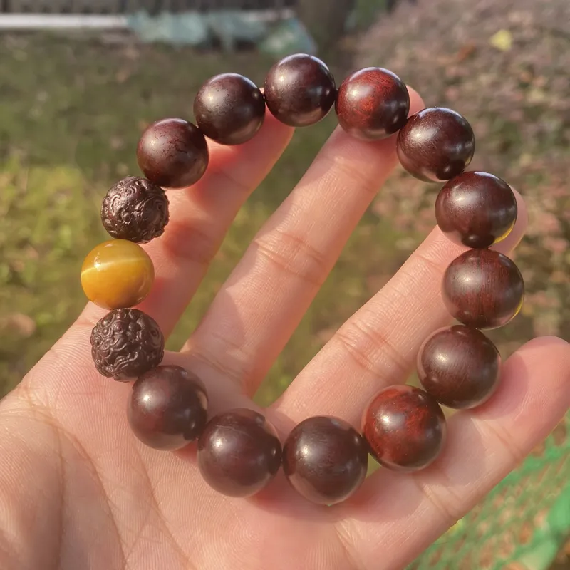 Yi Mingju Pterocarpus Bracelets Men's-4