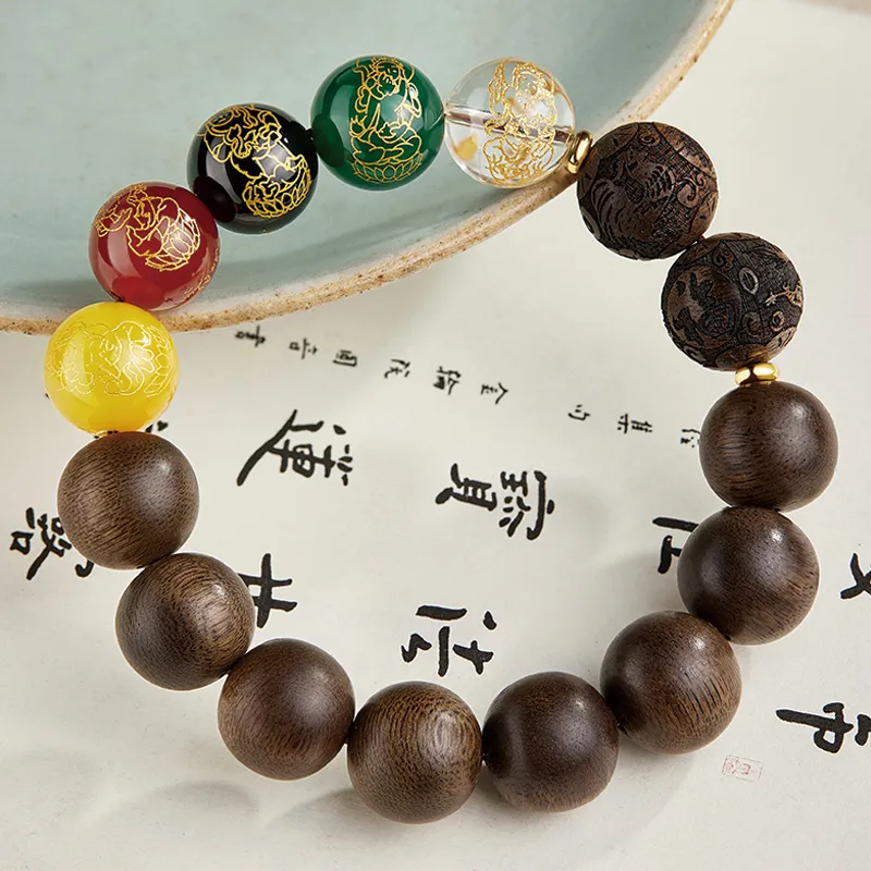 Yi Mingju Agarwood Bracelets Unisex-3