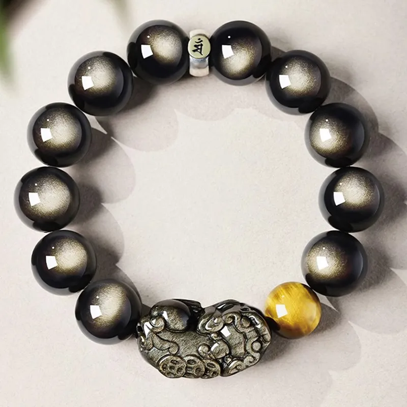 Yi Mingju Obsidian Bracelets Men's-1